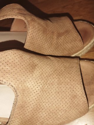 Sandalias cuña Graceland beige/marrón