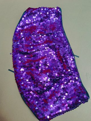 Traje fiesta lentejuelas morado
