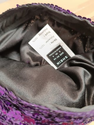 Traje fiesta lentejuelas morado