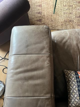 Sofá Natuzzi Piel Gris, abatible