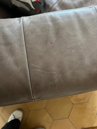Sofá Natuzzi Piel Gris, abatible
