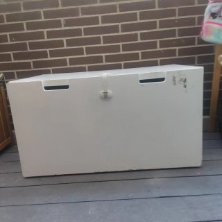 Banco almacenaje tipo SMÅSTAD Ikea blanco (anterio