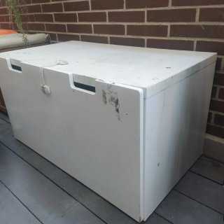 Banco almacenaje tipo SMÅSTAD Ikea blanco (anterio