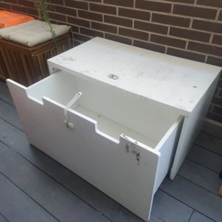 Banco almacenaje tipo SMÅSTAD Ikea blanco (anterio