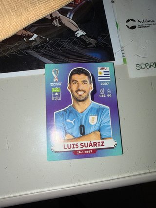 Cromo Luis Suárez Mundial Qatar 2022
