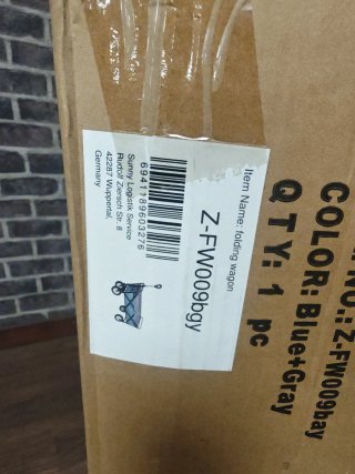 Carrito Plegable Azul+Gris. Nuevo, de Amazon