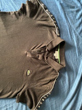 Polo Lacoste Negro Talla M