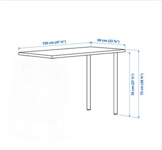 Escritorio Ikea Madera 120x60cm