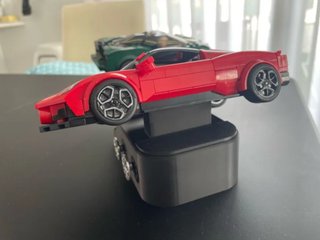 SOPORTE PARA COCHES HOTWHEELS ESTILO LEGO (MATTEL)