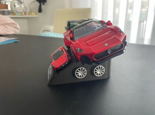 SOPORTE PARA COCHES HOTWHEELS ESTILO LEGO (MATTEL)