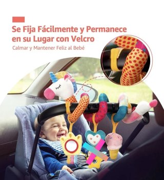 Colgante Espiral Unicornio para Cochecito Bebé