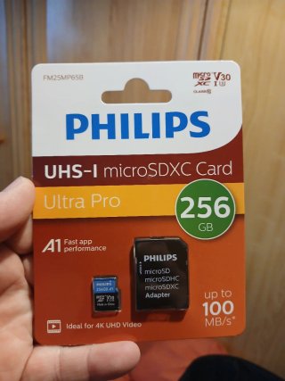 Tarjeta Micro SD Philips 256GB UHS-I Ultra Pro