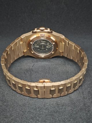 Seiko Mod Nautilus Oro rosa Marron Chocolate
