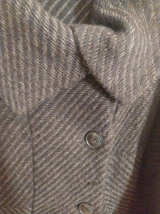Abrigo Talla Única Negro y Marrón