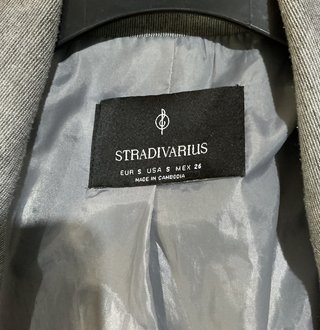 Giacca donna Stradivarius grigia