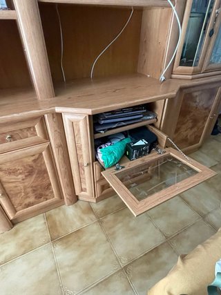 Mueble TV, Estantería y Mini Bar