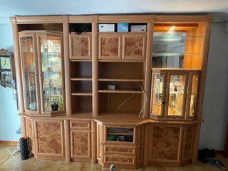 Mueble TV, Estantería y Mini Bar