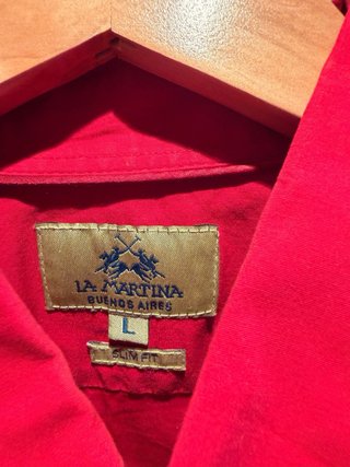 Camisa La Martina Roja Talla L