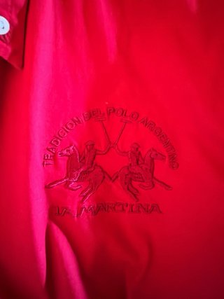 Camisa La Martina Roja Talla L