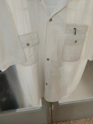 Camisa Ibicenca Blanca ANDRIO de hombre.