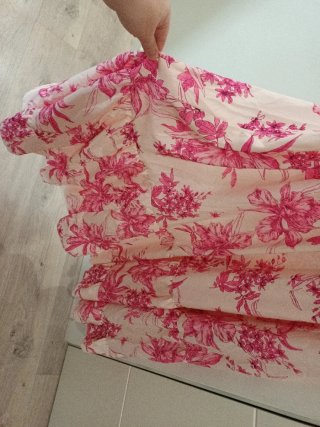Vestido largo estampado floral XL