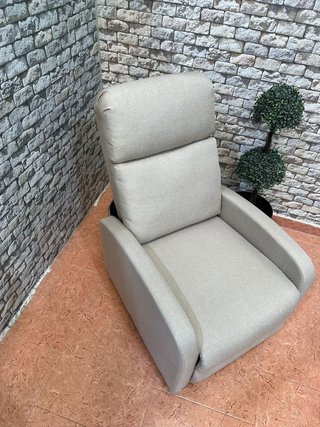 Sofá Reclinable 1 Plaza Tela Beige
