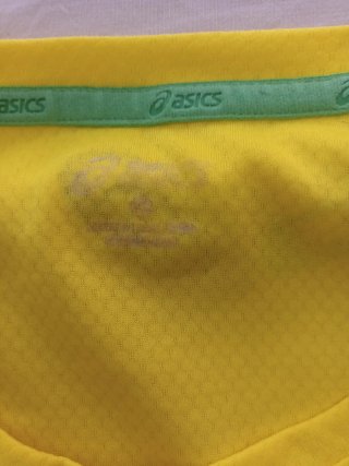Camiseta running Asics amarilla