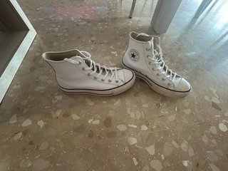 Converse All Star Piel Blancas