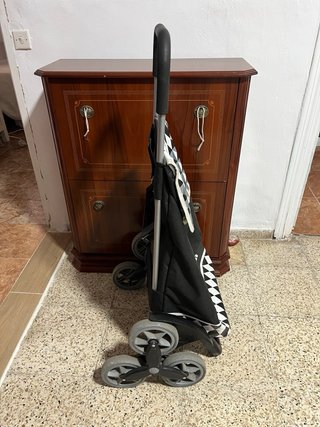 Carro de la compra Gimi negro y blanco