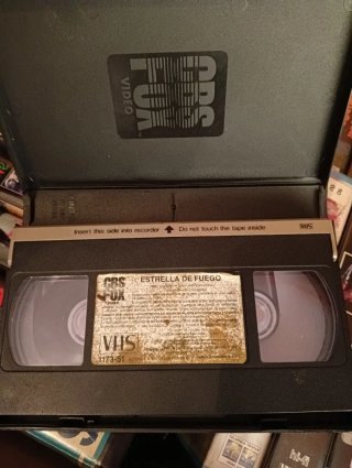 ESTRELLA DE FUEGO VHS 1° EDICION VIDEOCLUB ESCASA