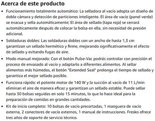 ¡¡-50%!! | FRESKO - Envasadora al vacío automática