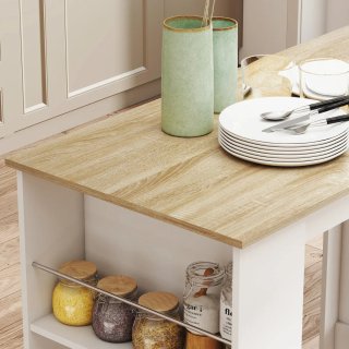 Mesa de bar alta con almacenamiento