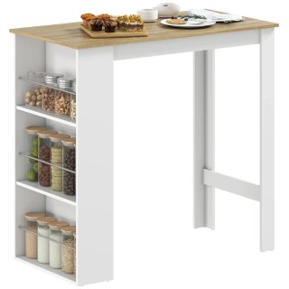 Mesa de bar alta con almacenamiento