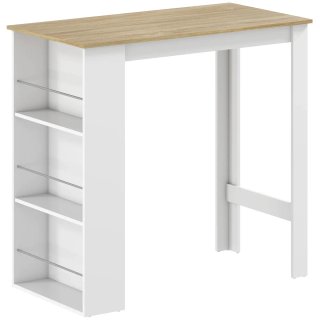 Mesa de bar alta con almacenamiento