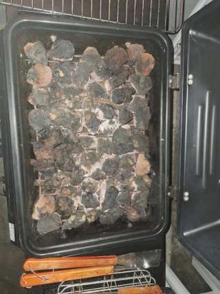 Barbacoa de gas negra