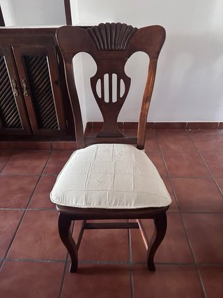 Mesa y 6 Sillas Madera Maciza