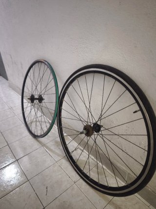 Ruedas Fixie Carretera contrapedal mavic
