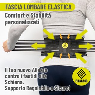 FLAVA&CO faja lumbar soporte ajustable