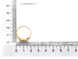 sello oro 18k con piedra con circonita