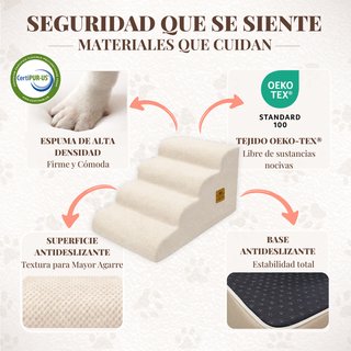 Escalera para perros NUEVA. Peldaños bajos.