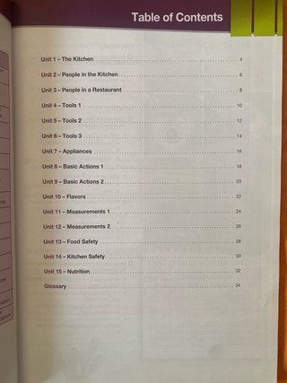 Libro de cocina CFGM ingles