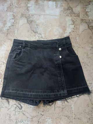 Falda pantalón Zara negra