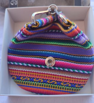 Monedero Étnico Multicolor. Lila
