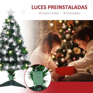 Albero di Natale con Fibra Ottica Artificiale
