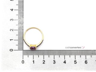 anillo oro 18k con amatista