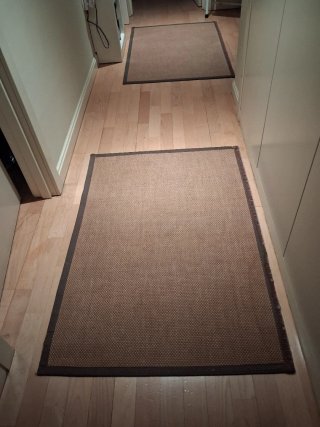 Alfombras de tela y yute