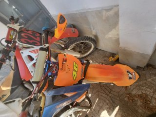 Moto Motocross KTM 46 Naranja/Azul rebe máster190c