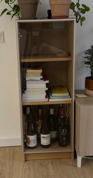2 Estanterías Billy Ikea Roble Cristal