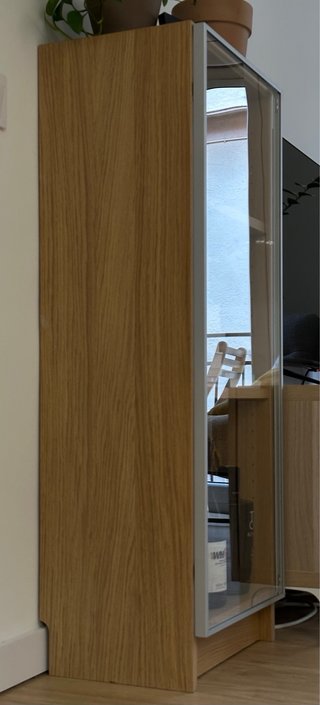 2 Estanterías Billy Ikea Roble Cristal