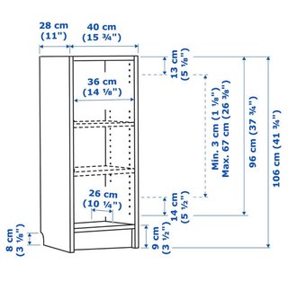 2 Estanterías Billy Ikea Roble Cristal